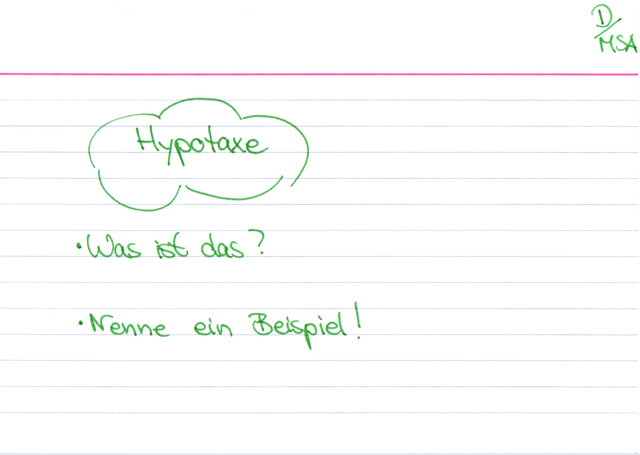 Hypotaxe