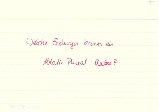 Welche Endungen kann ein Ablativ Plural haben?