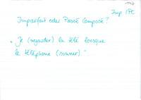 Übung passé composé/imparfait