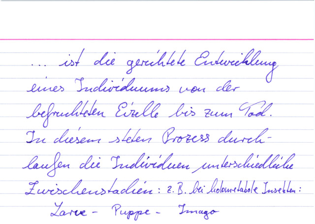 Die Ontogenese
