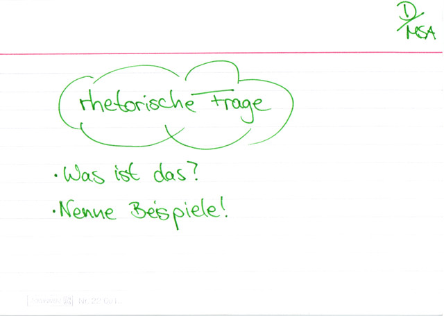 rethorische Frage
