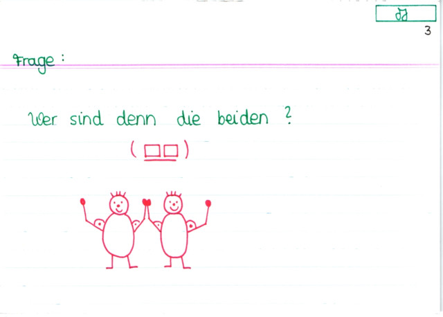 Zeichnung zu roten Freundschaften