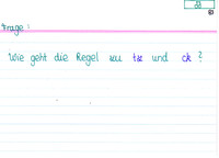 Regel zu tz und ck