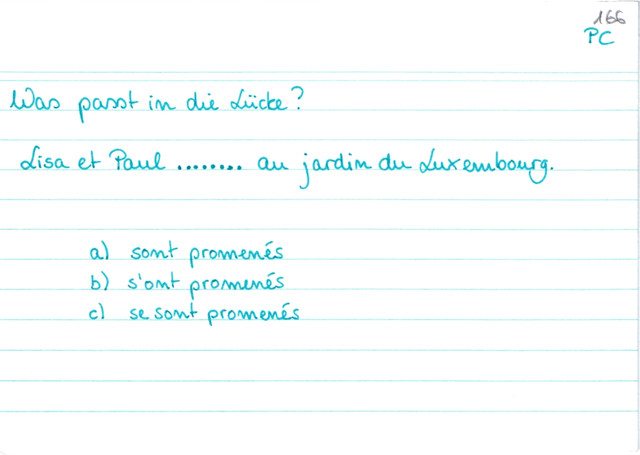 Übung Passé Composé