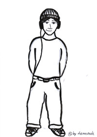 Junge mit Kopfhörern