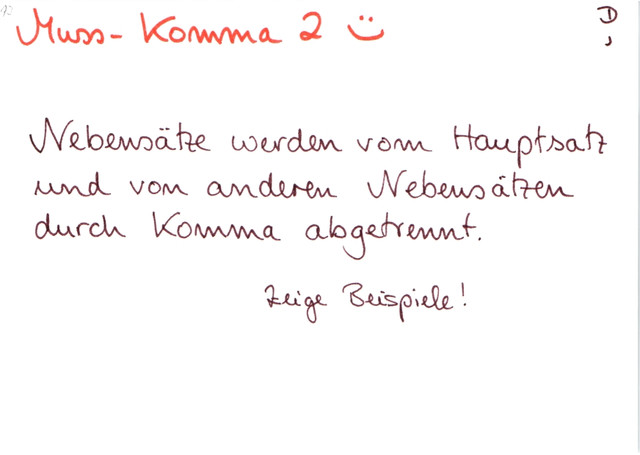 Muss Komma 2