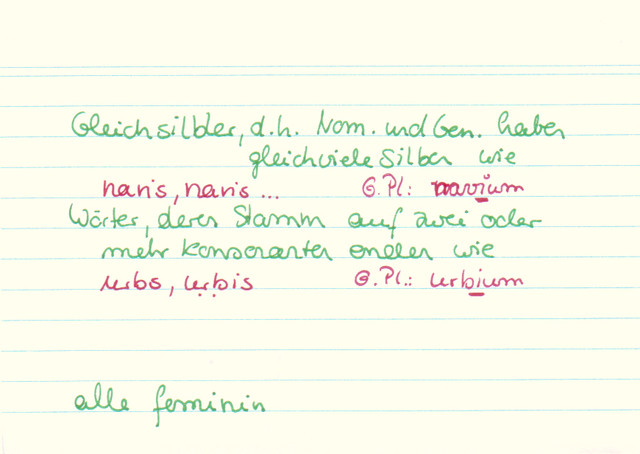 Welche Wörter gehören zu den Mischstämmen?