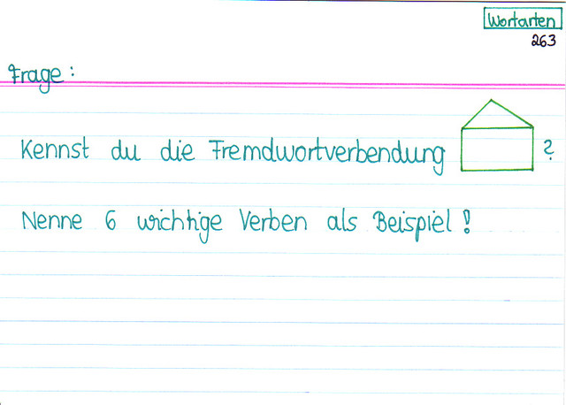 Kennst du die Fremdwortverbendung?