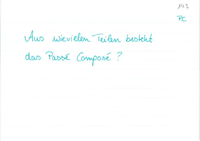 Teile des passé composé