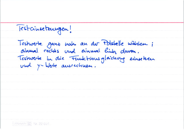 Gerade und ungerade Polstellen unterscheiden