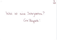 Was ist eine Interjektion?