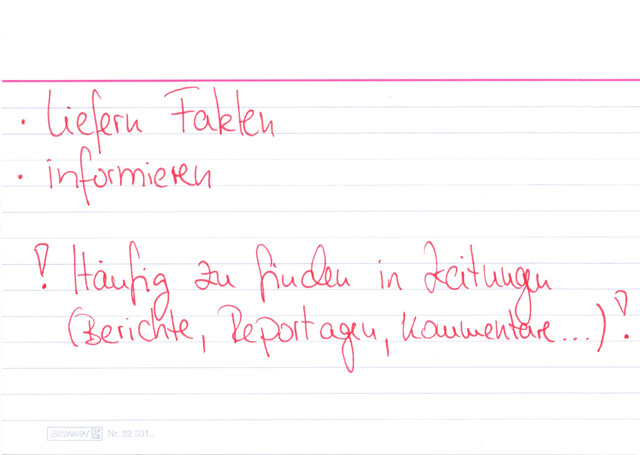 Was tun Sachtexte?