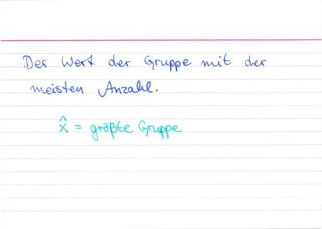 Was ist der Modalwert?