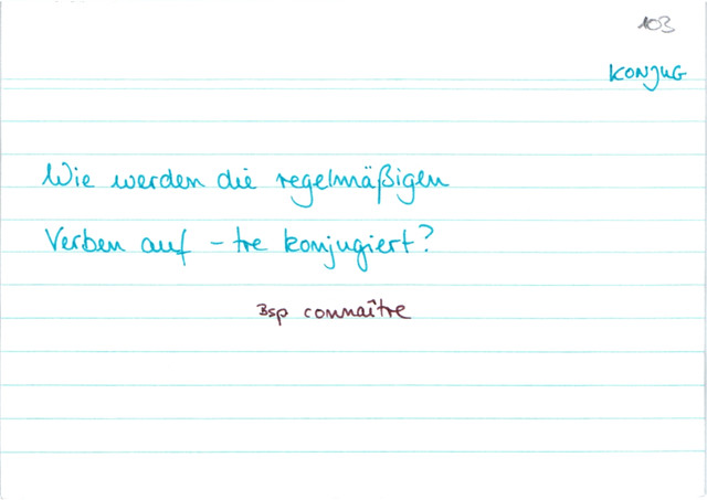 Verben auf -tre