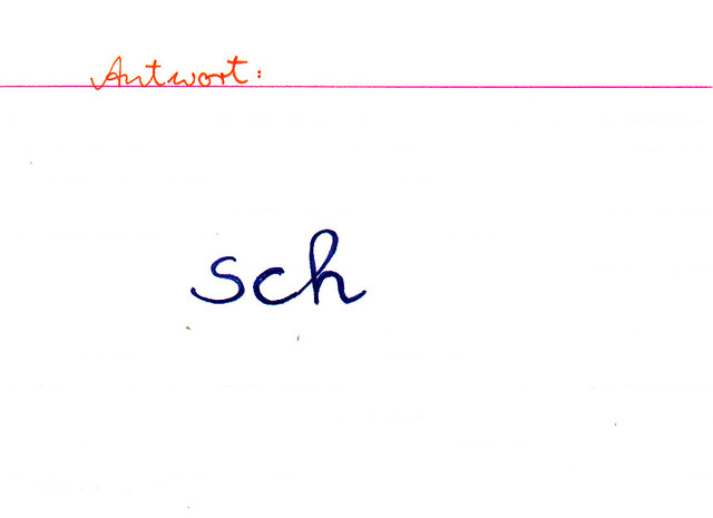 Blaue Freundschaft -sch