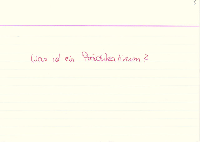 Was ist ein Prädikativum?