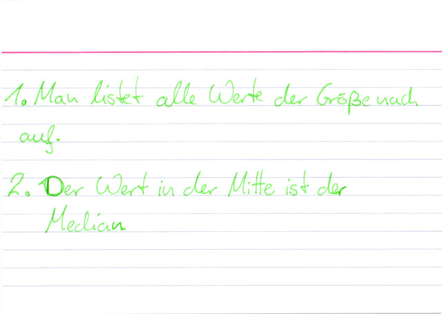 Wie findet man den Median?