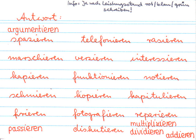 Verben mit -ieren