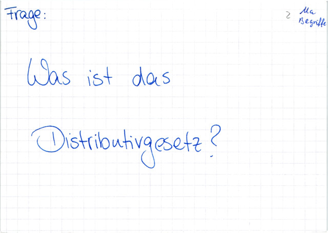 Distributivgesetz