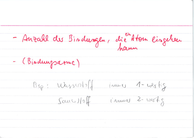 Was verstehst du unter Wertigkeit?