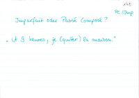 Übung passé composé/imparfait