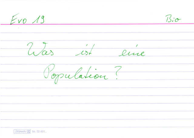 Was ist eine Population?