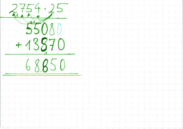 Schriftlich multiplizieren Übung