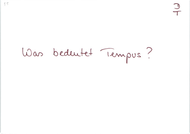 Was bedeutet Tempus?