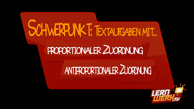 MSA 6 proportionale und antiproportionale Zuordnungen - Teil 2