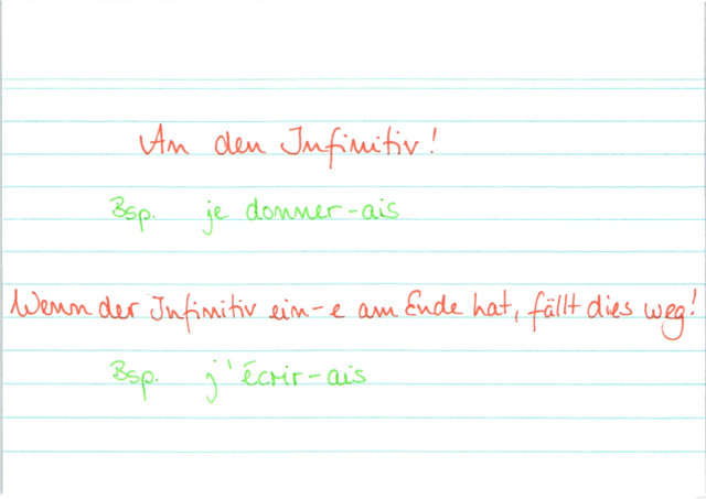 Bildung regelmäßiger Verben
