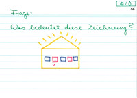 1. roter Buchstabe im goldenen Haus