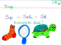 Blaue Freundschaften -sp/-sch Teil II