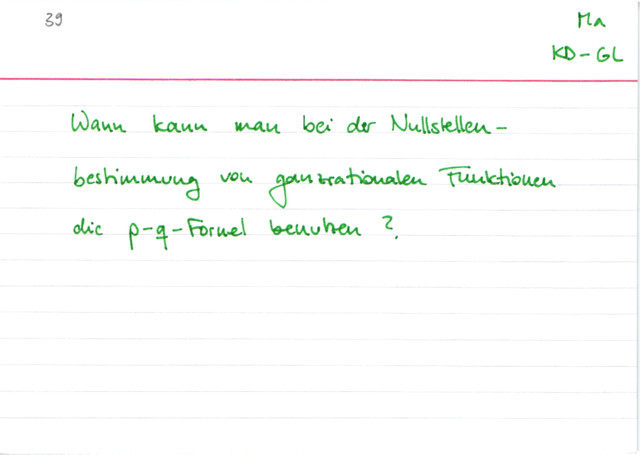 p-q-Formel richtig anwenden