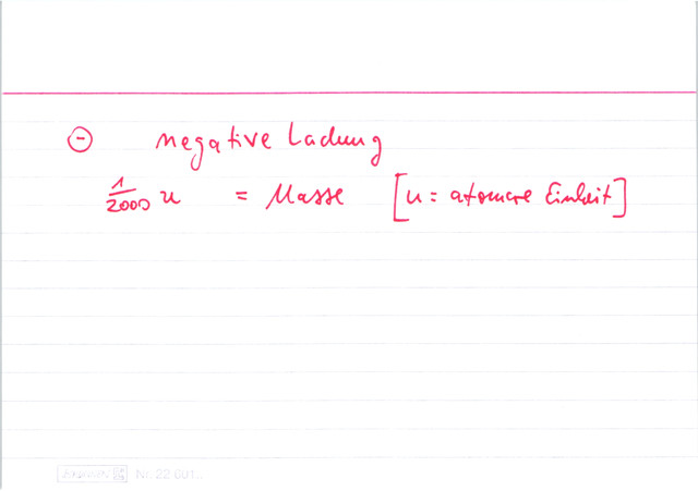 Welche Ladung und Masse hat ein Elektron?