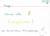 Nenne alle 7 Kringelwörter!