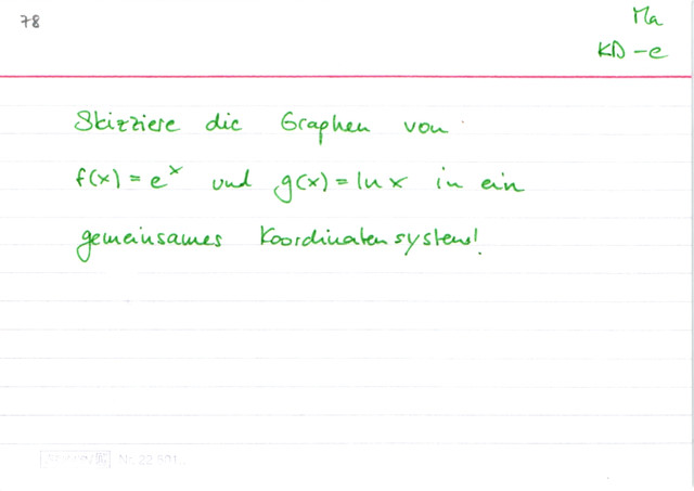 Exponential- und Logarithmusfunktion zeichnen