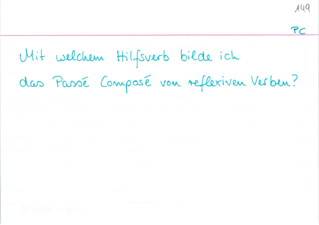 passé composé reflexive Verben
