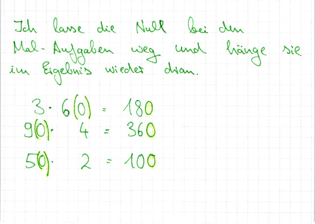 Zahlen mit 10er-Vielfachen multiplizieren
