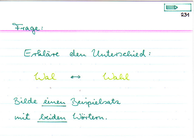 Wal und Wahl