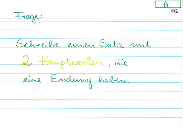 Satz zu Nomenendungen
