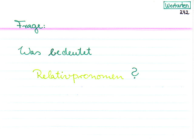 Was bedeutet Relativpronomen?