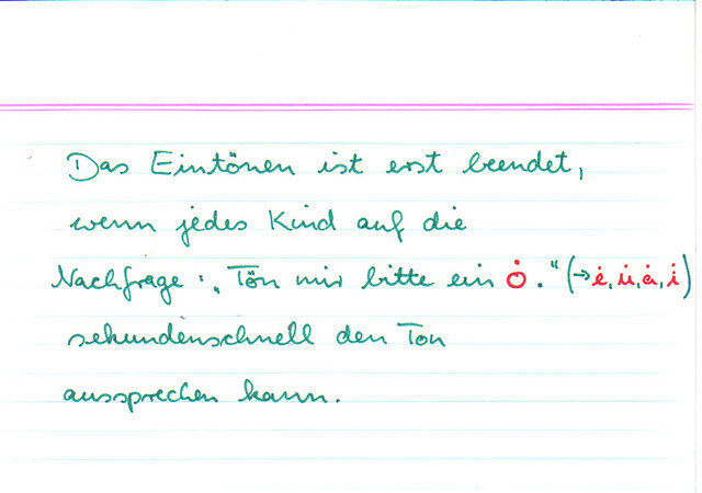 Vorgehen beim Tönen