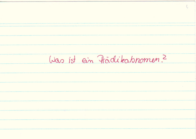 Was ist ein Prädikatsnomen?