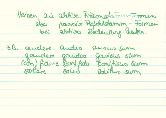 Was sind Semideponentien?