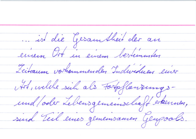 Was ist eine Population?