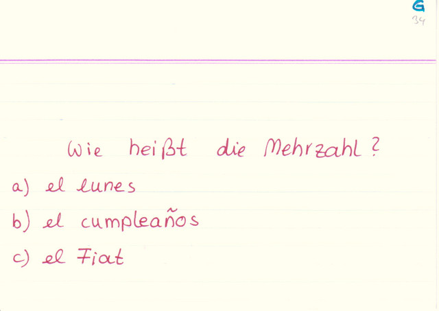 Bilde den Plural von...