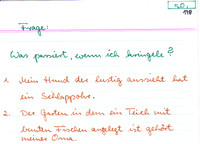 Was passiert, wenn ich kringele?