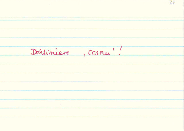 Dekliniere "cornu"!