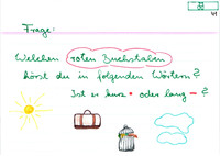 Erkennen von kurzen und langen Roten