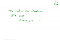 Teile einer Division